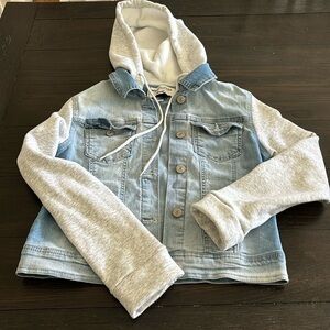 Denim jacket hoodie
